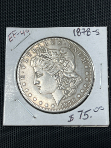 (1) Morgan Dollar 1878-S EF-40