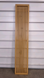 7' 2"x 1' 4&frac12;"x 2" Metal Bench Seat Piece w/ No Legs or Back Rest (Painted to Look Like Wood)
