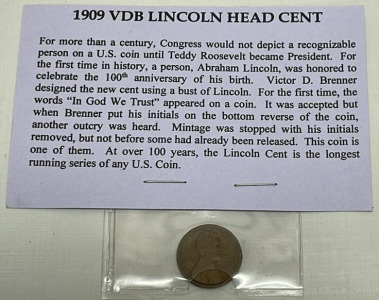 1909 VDB Lincoln Head Cent