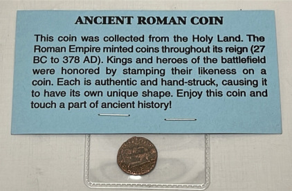 Ancient Roman Coin Dated 27BC to 378AD (Sleeved)