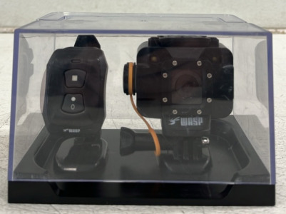 (1) Cobra Waspcam - 9907 Wi-Fi 4K - Action Camera w/ Accessories