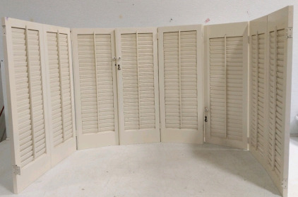 (3) Plantation Shutter Folding Screens - 30&frac12;"H&times;33⅛"W