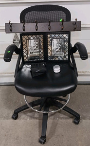 (5) Home & Office Essentials - (1) Elecwish Office Chair (1) iHome Mini Speaker (1) Hook Board - 6 Hooks (2) Photo Frames - 5"x7"- Desktop or Wall Hanging