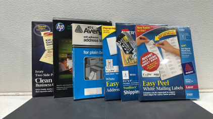 (2) 3000pc. EasyPeel Address Labels, Shipping Labels, Address Labels for Plain Bond Copies, Brochure Paper, Clean Business Cards