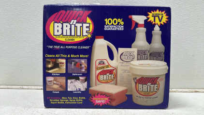 Quick-N-Brite Concentrated Cleaner Kit - New in Box