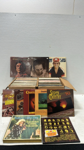 Large Assortment of (175+) Vinyl Records Including: Merle Haggard, Conway Twitty, Hank Williams Jr, Dolly Parton, Willie Nelson, Johnny Cash, and Much More
