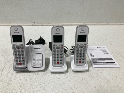 (3) Panasonic Cordless Phones