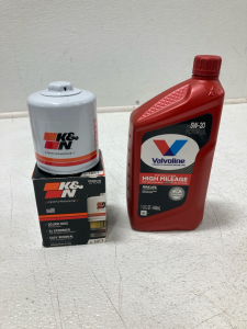 K&N 1017 Oil Filter & 1 QT. Valvoline 5W-20 Motor Oil