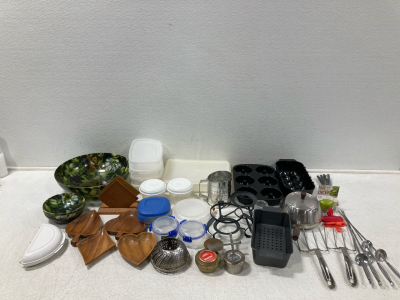 Tupperware, Bowls, & Cooking Utensils