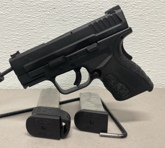 Springfield Armory XD-9 Sub-Compact 9mm Caliber, Semi Automatic Pistol W/ One Extra Magazine, Original Box, And Soft Bag