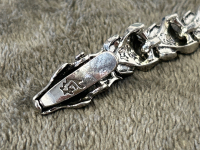 8.5" Silver Toned Dragon Bracelet - 3