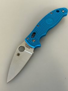 Blue Spyderco Knife