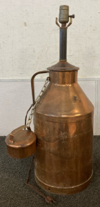 Vintage Copper Canister Lamp