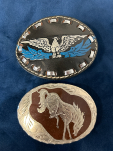 (2) Belt Buckles