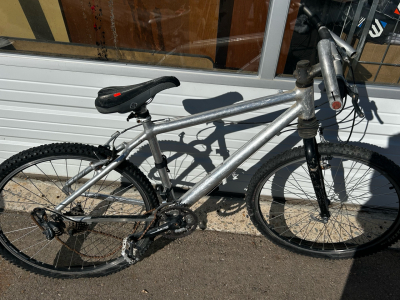 Silver BMX Bike
