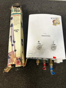 54&rdquo; TriPod, Automatic Tankless Gas Water Heater