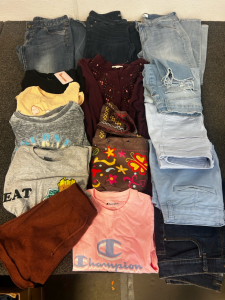 Clothes, Pants, Shirts, Different Brand And Sizes