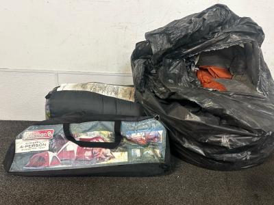Sleeping Bag, And 4 Person Tent