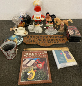Antique Jelly Belly Figure, Various Decorations, Signs & More
