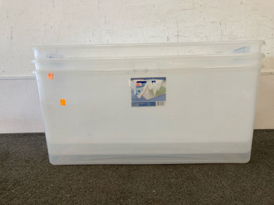 (3) Storage Totes - 105QT