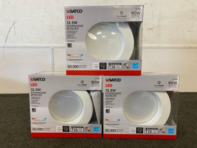 (8) Satco LED Downlight