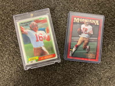 (2) Joe Montana Cards