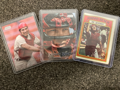 (3) Johnny Bench Cards