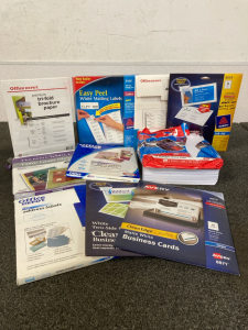 Printer Paper, Assorted Labels, & Brochure Papers