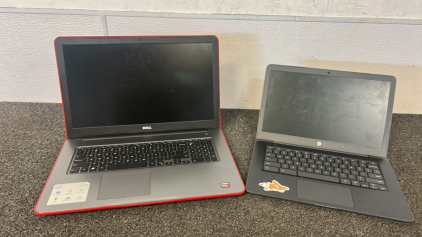 HP Chromebook, Dell Laptop