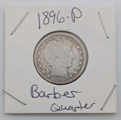 (1) 1896-P Barber Quarter - Philadelphia Mint