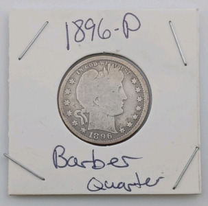 (1) 1896-P Barber Quarter - Philadelphia Mint