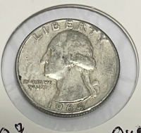 1964 90% Silver Washington Quarter (Carded) - 3