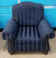 (2) Ethan Allen Upholstered Armchairs w/ Removable Cushions - 2