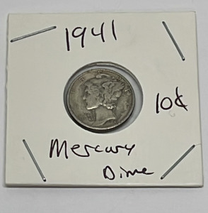 1941 Mercury Dime (Carded)