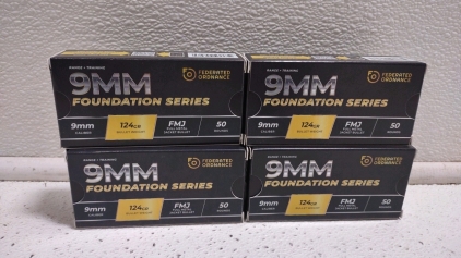 Foundation Series- FMJ- 50Rounds- 9mm Cal.- 124Gr. Bullet Weight