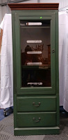 (2) Ethan Allen Country Crossings Glass Door Cabinets- Model 17-9707-680 - 2