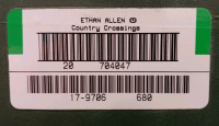 (2) Ethan Allen Country Crossings Glass Door Cabinets- Model 17-9707-680 - 5