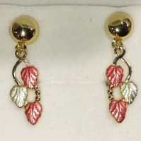 Gold Plated "Cluster of Grape Vines" Earrings, Necklace, & Ring Set - 2