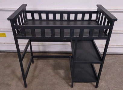 Black Baby Changing Table Station