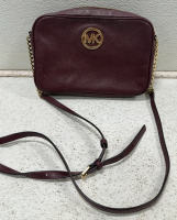 Michael Kors Crossbody Handbag - Merlot/Gold