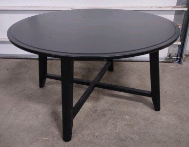 35½"x 35½"x 19" Round (Black) Wooden Coffee Table