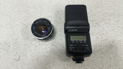 Vivitar Series 1 DF-383-NIK Auto-Focus Flash for Nikon, Canon Lens FL 1 : 1.8 50mm