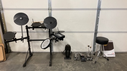 Roland Electric Drum Set With Stool
