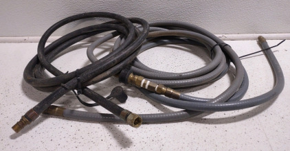 (2) Assorted Sized BBQ Gas Hoses