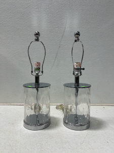 (2) Table Lamps- No Lamp Shades Or Light Bulbs