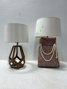 (2) Table Lamps- No Lightbulbs