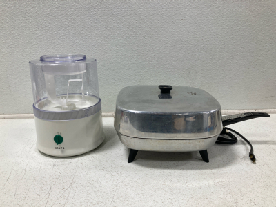 Krups Ice Cream Maker & General Electric Electric Skillet