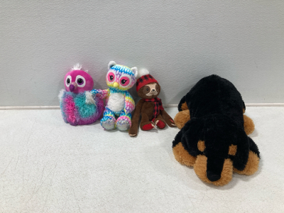 (4) Stuffed Animals