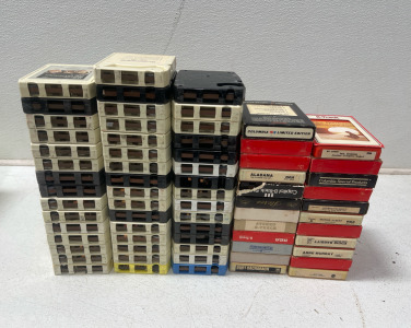 (69) Assorted 8 Track Cartridges