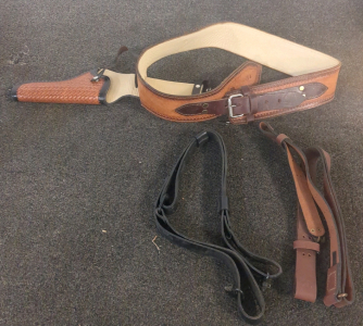 Older Style Gun Belt and rifle Slings